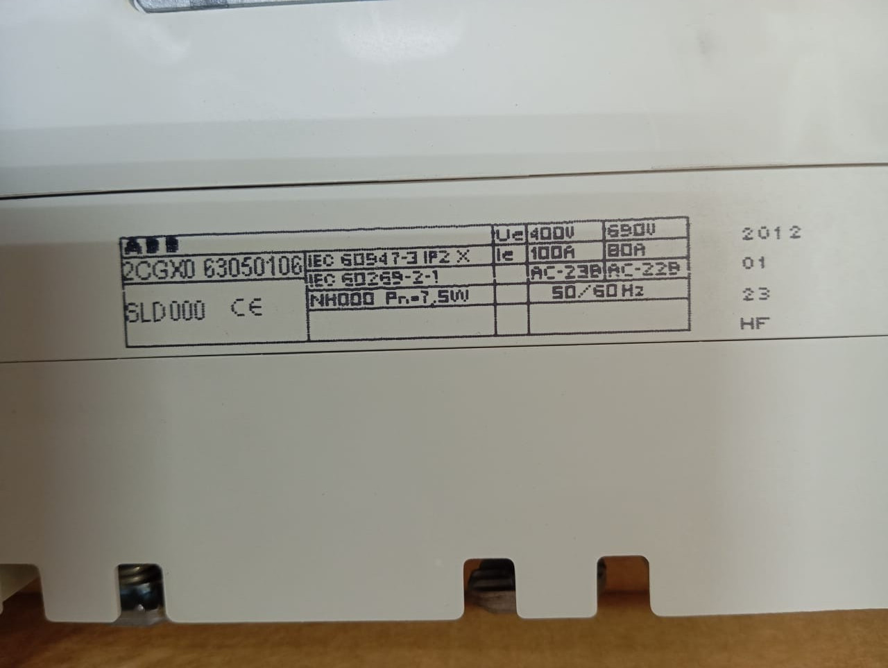 ABB / Kabeldon Fuse Switch Disconnector / 2CGX0 63050106 / SLD000