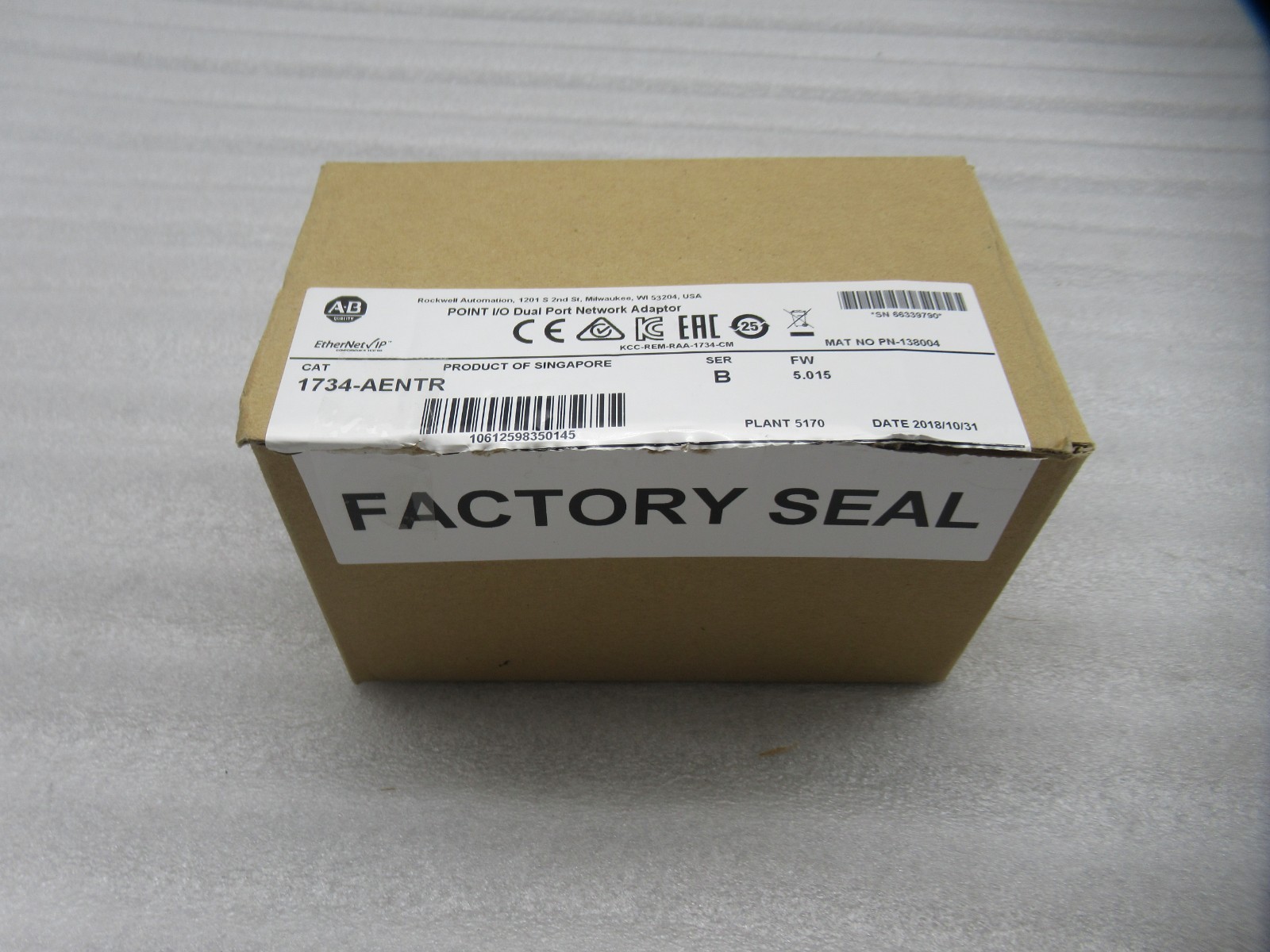 Allen-Bradley 1734-AENTR Series B Point I/O Dual Ethernet Comm Module