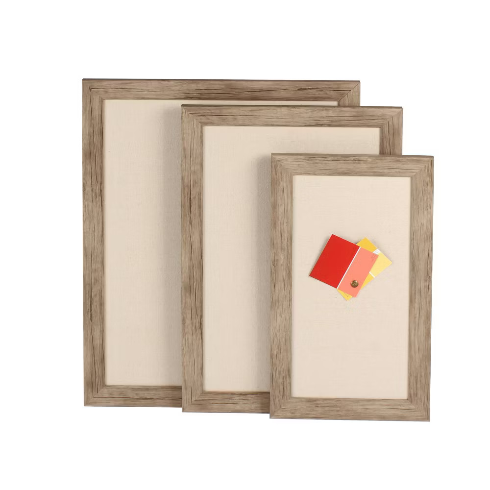 27″ x 33″ Beatrice Dry Erase Board Walnut Brown – DesignOvation: Office