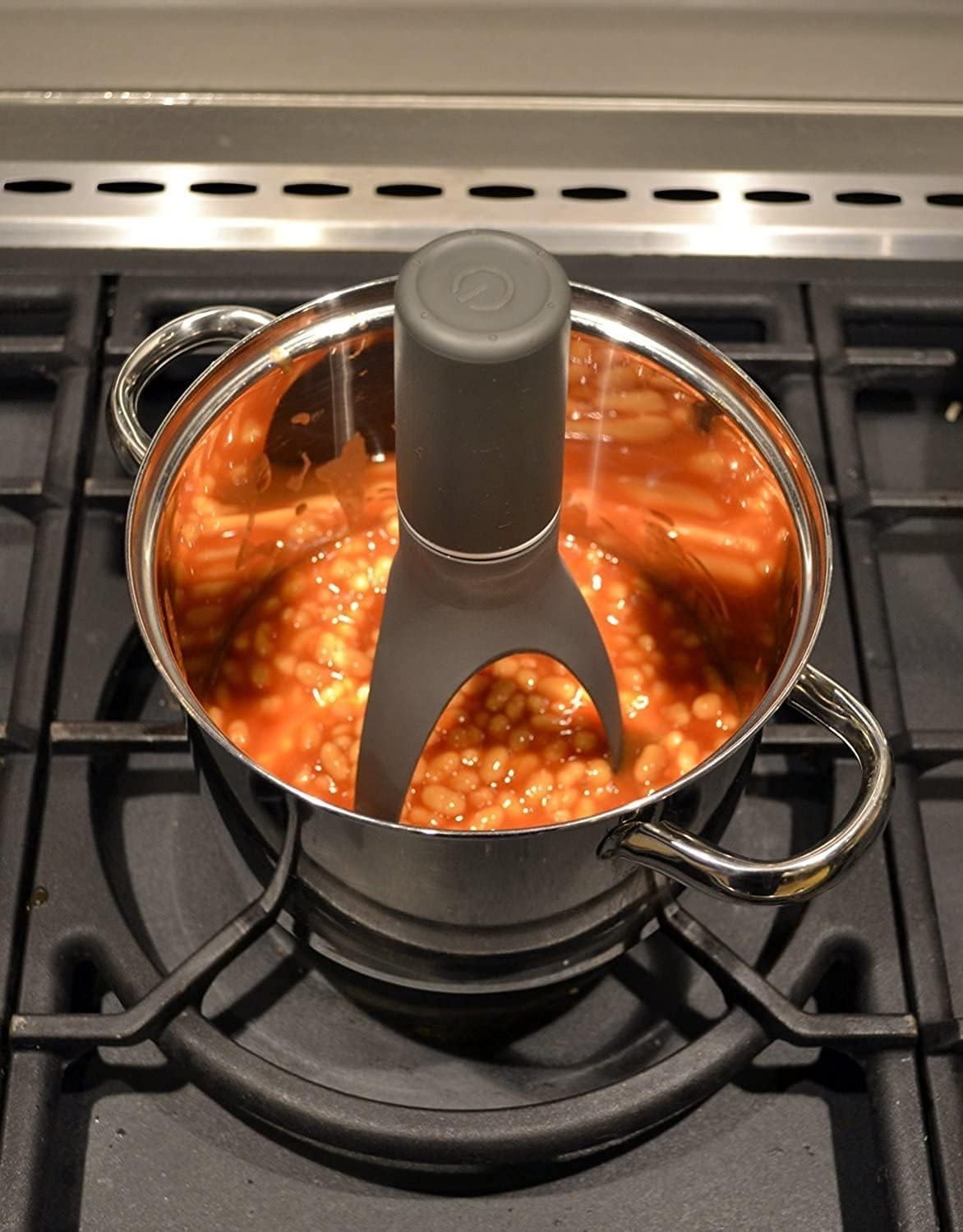 Smart Cooking Companion: UÜTENSIL Automatic Stirrer with Speed Settings in Grey