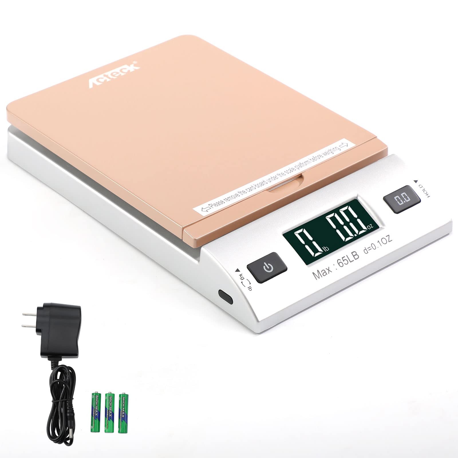 High Accuracy 0.1oz Digital Shipping Scale Postal Mail 65lb Gold