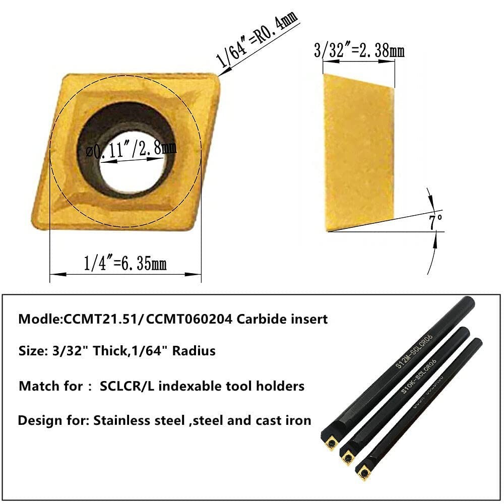 50pc CCMT060204 251 CCMT21.51 Carbide Insert CNC lathe milling turning Insert