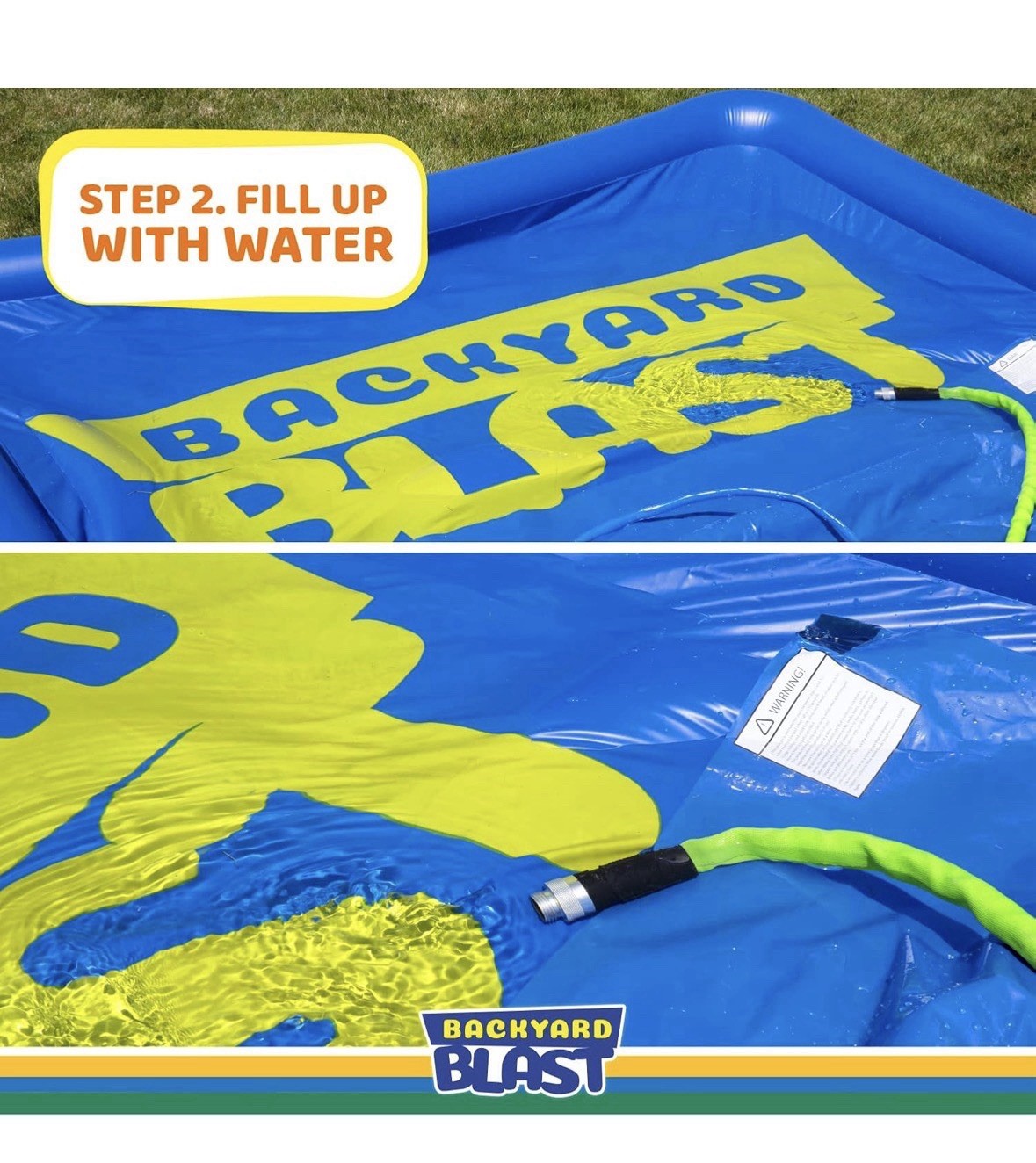 Backyard Blast 10’ x 6’ Splash Zone, Water Slide Splash Pad Accessory