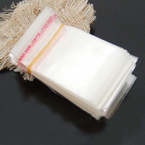 500PCS Wholesale Lots Self Adhesive Seal Plastic Bags 3x7cm