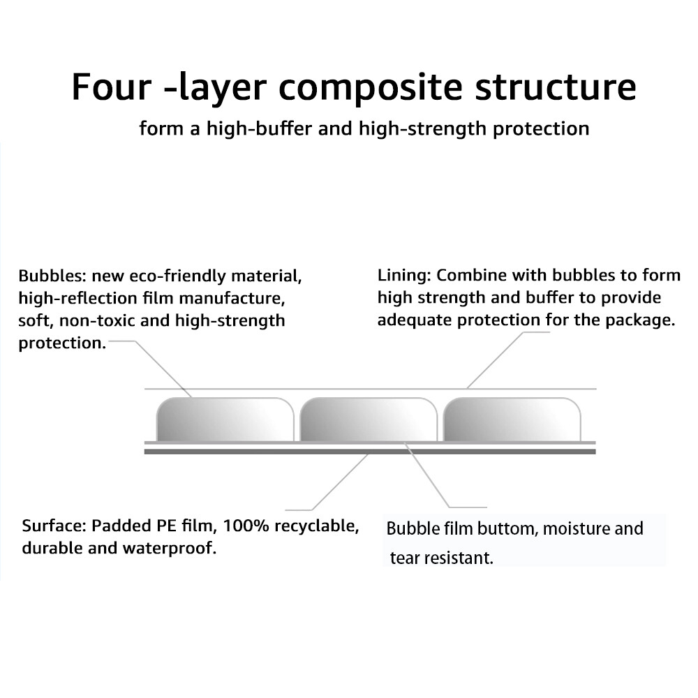 6×10 in Poly Bubble Mailers #0 Self Seal Padded Envelopes Opaque Shipping Bags
