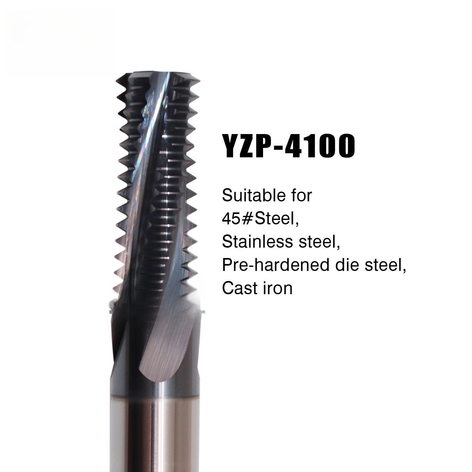 Carbide Thread End Mill Milling Cutter M3 M5 M6 M8 M10 Treading Tools for Steel