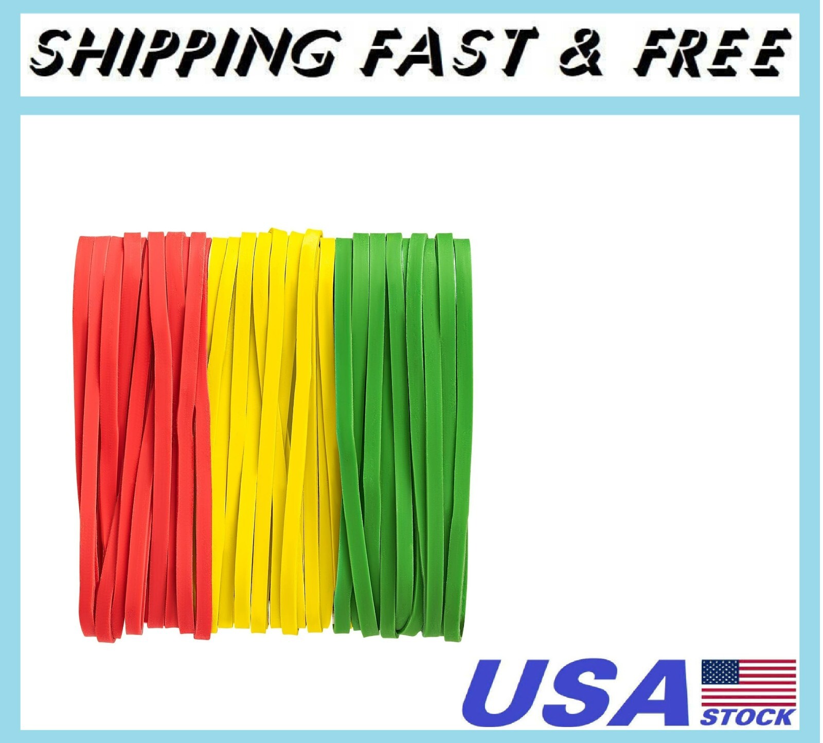 High Quality Rubber Bands Size 33-1/2 Lb of about 300 Colorful, Thick Rubber