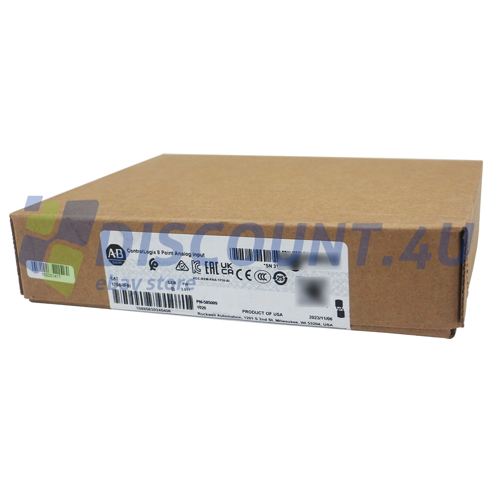 NEW Allen-Bradley 1756-IF8I ControlLogix 8 Point Analog Input Module 1756 IF8I