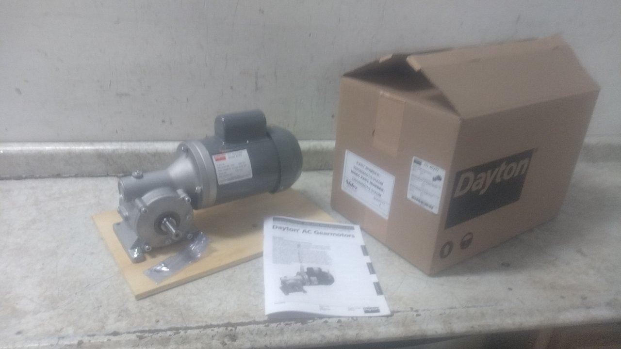 Dayton 4CVT7 0.5 Input HP 56 Nameplate RPM 115/208-230VAC AC Gearmotor