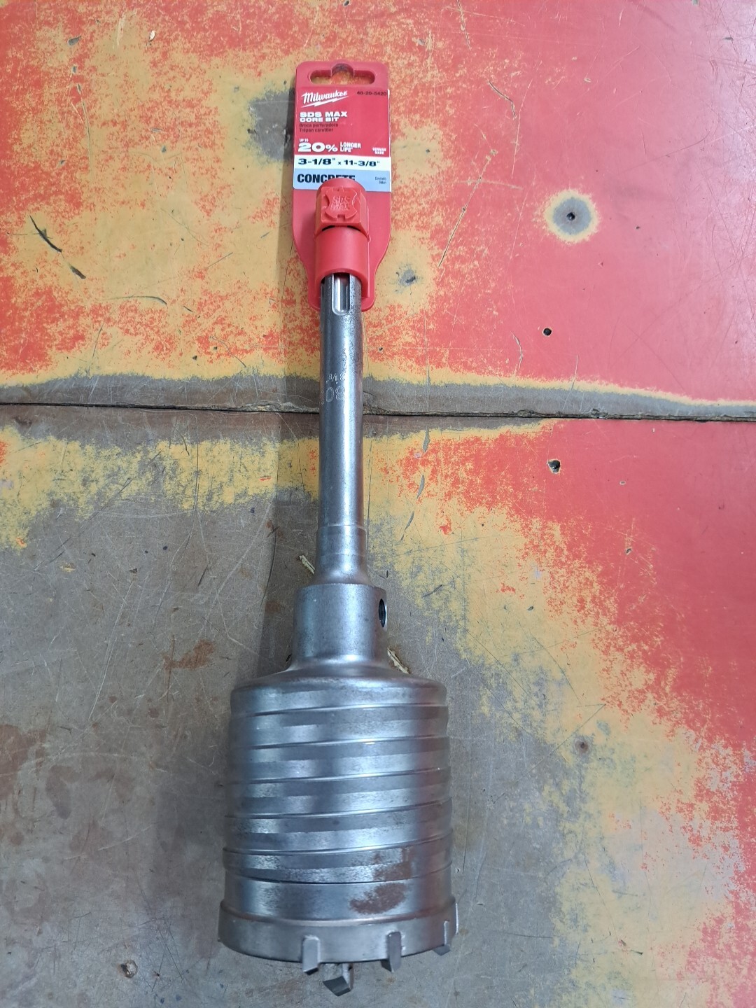 Milwaukee 1-Piece SDS-MAX Core Bit, 3 1/8in. x 11 3/8in Model# 48-20-5420