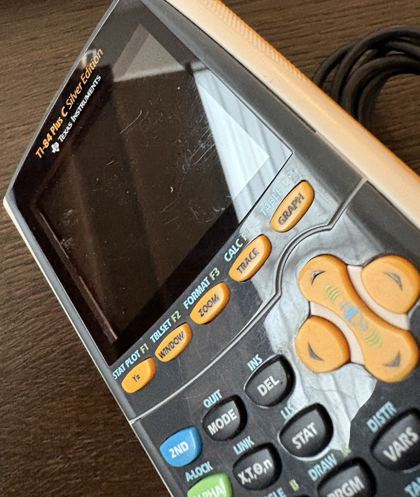 Texas Instruments TI-84 Plus C Silver Graphing Calculator Gray READ DESCRIPTION