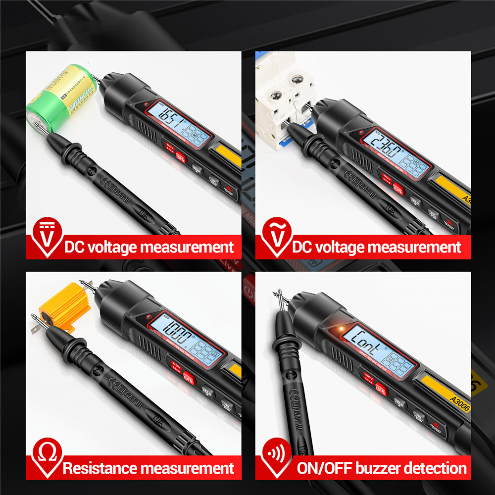 ANENG Pen Type Digital Multimeter 4000Counts AC/DC Voltmeter Electric Pen Tester