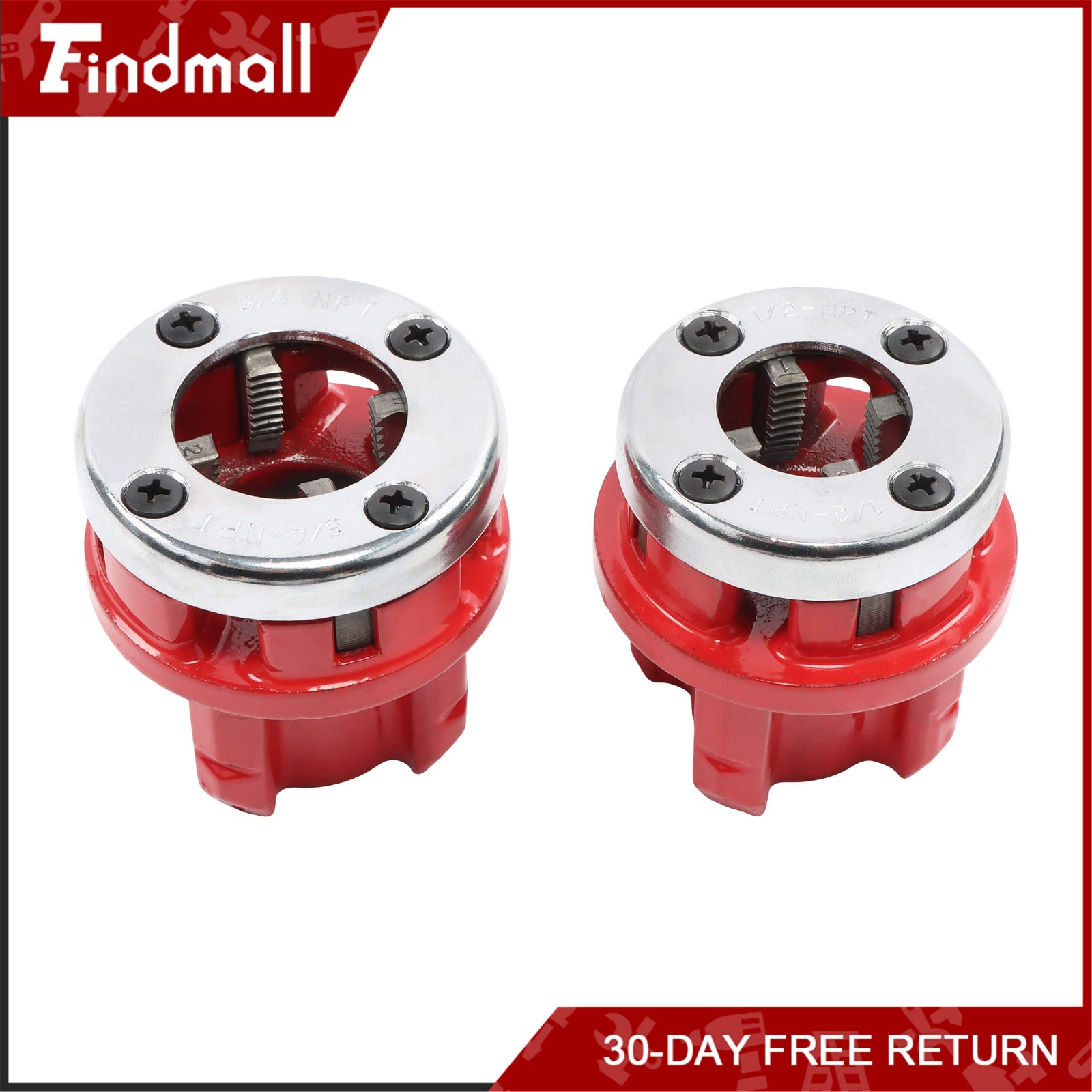 Findmall 2300W Pipe Threading Machine 1/2-1-1/4″ Electric Threader 4 Blades