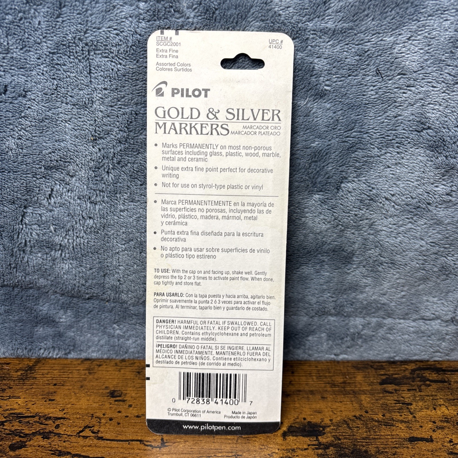 Pilot 41400 Gold & Silver Metallic Paint Marker