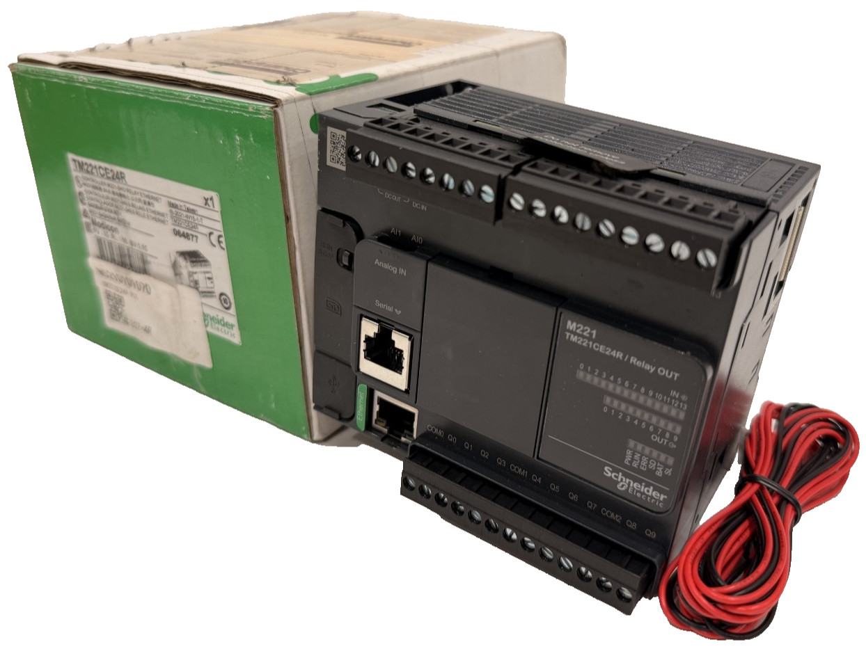 NEW SCHNEIDER ELECTRIC TM221CE24R CONTROLLER RELAY ETHERNET