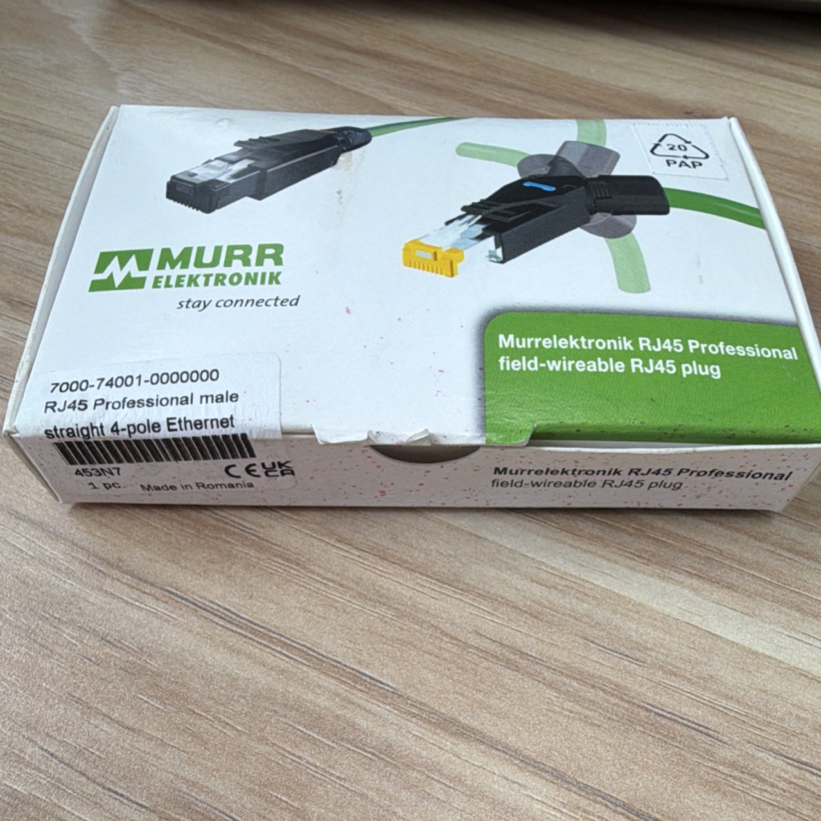 Murrelektronik RJ45 Professional 4-Pole Ethernet Plug Black 7000-74001-0000000