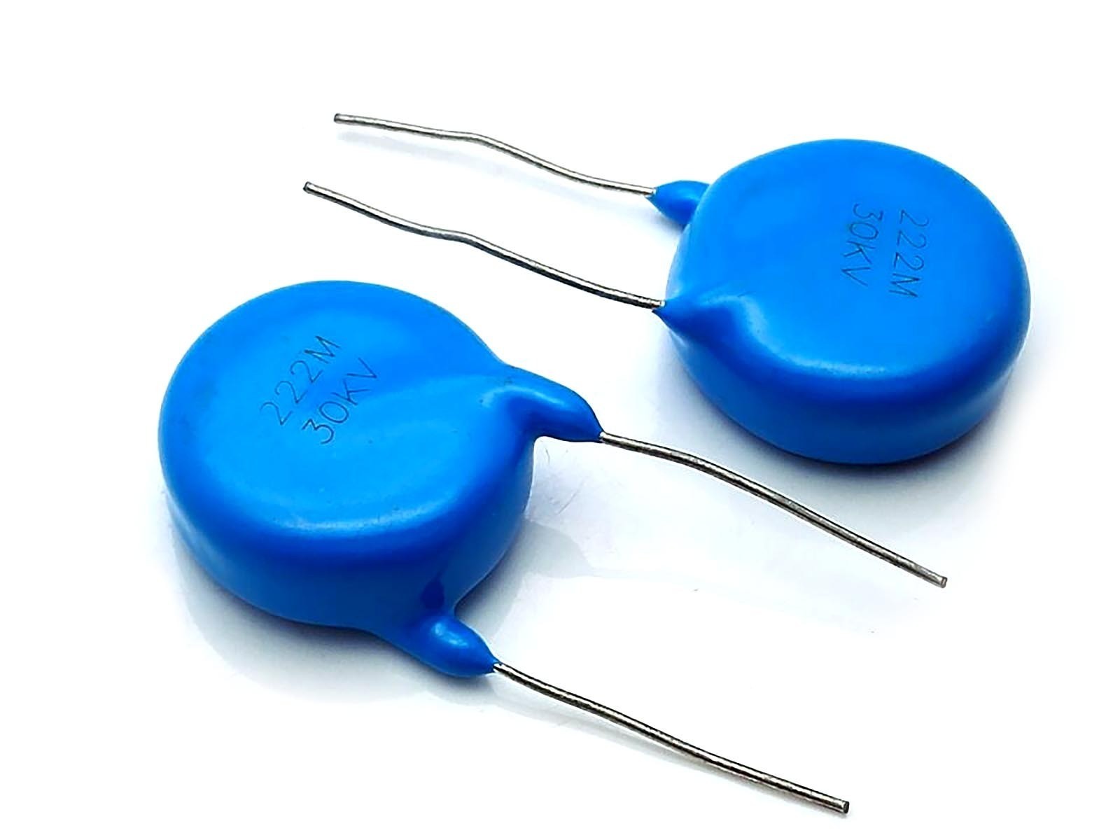 US Stock 5pcs Ceramic Disc Capacitors 2200pf 2.2nf 0.0022uf 222 30000V 30KV