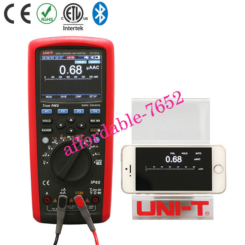 UNI-T UT181A True RMS Datalogging Digital Multimeter Auto Range 60000 Count