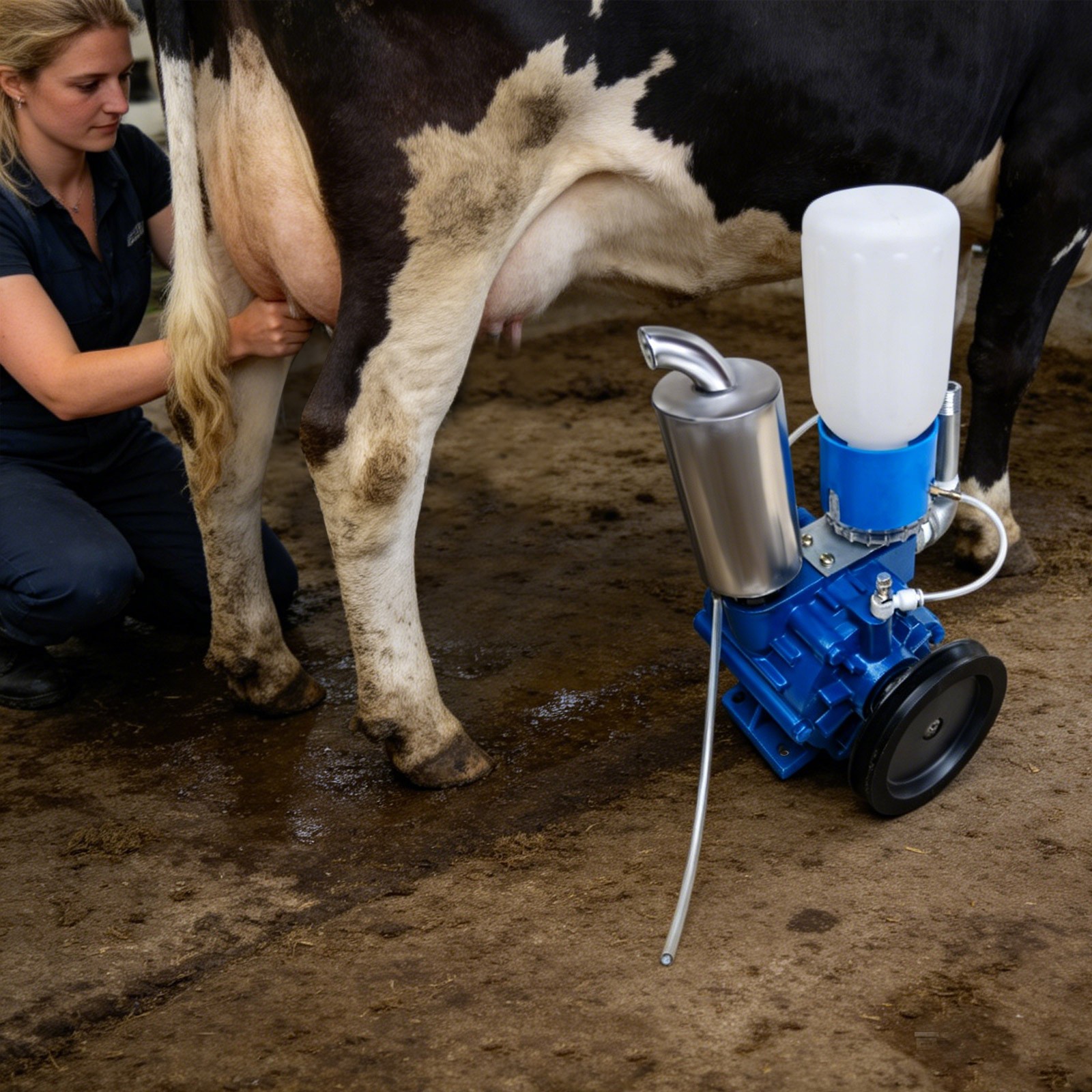 250L/min Vacuum Pump For Cow Milking Machine Fits For Farm Cow Sheep Goat