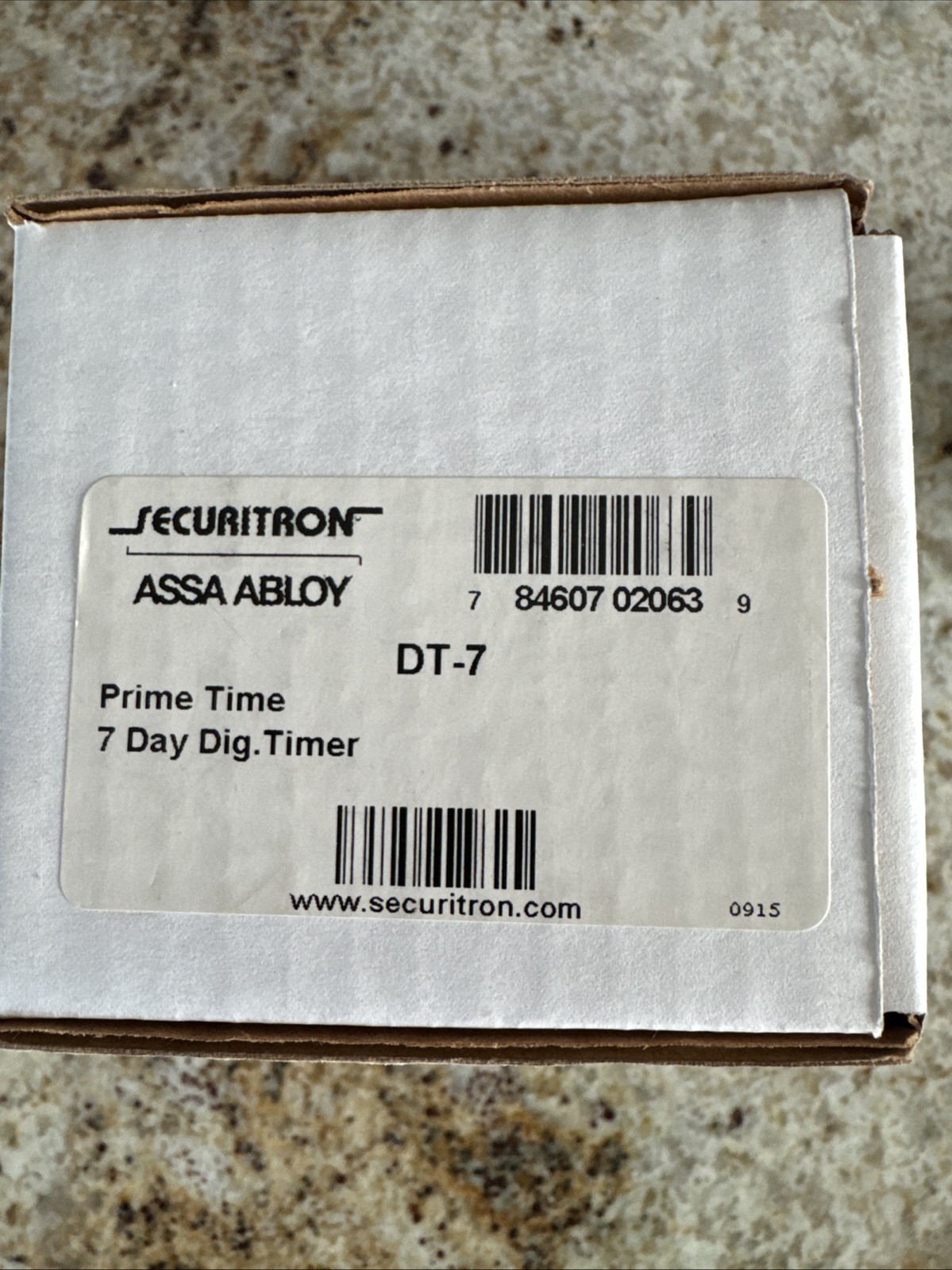 SECURITRON ASSA ABLOY DT-7   Prime Time Digital Timer BRAND NEW