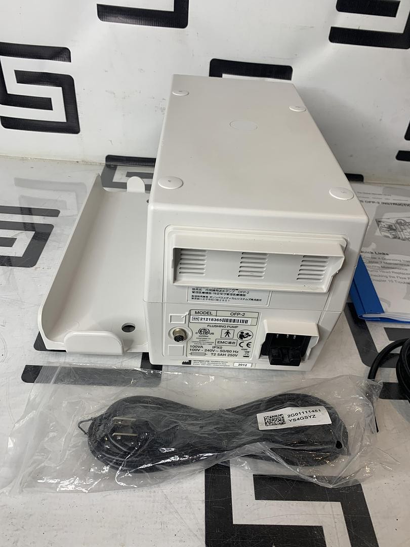 Olympus OFP-2 Endoscopic Flushing Pump Irrigation W/ Footswitch & Manual TESTED