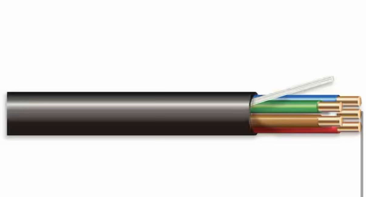 500 Ft. 18/5 Black Solid Copper Sprinkler Wire 500’ New