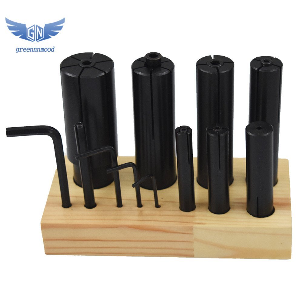 8 PCS Expanding Arbors Set Mandrels 1/4″ To 1-1/4″ For Lathe Milling Precision