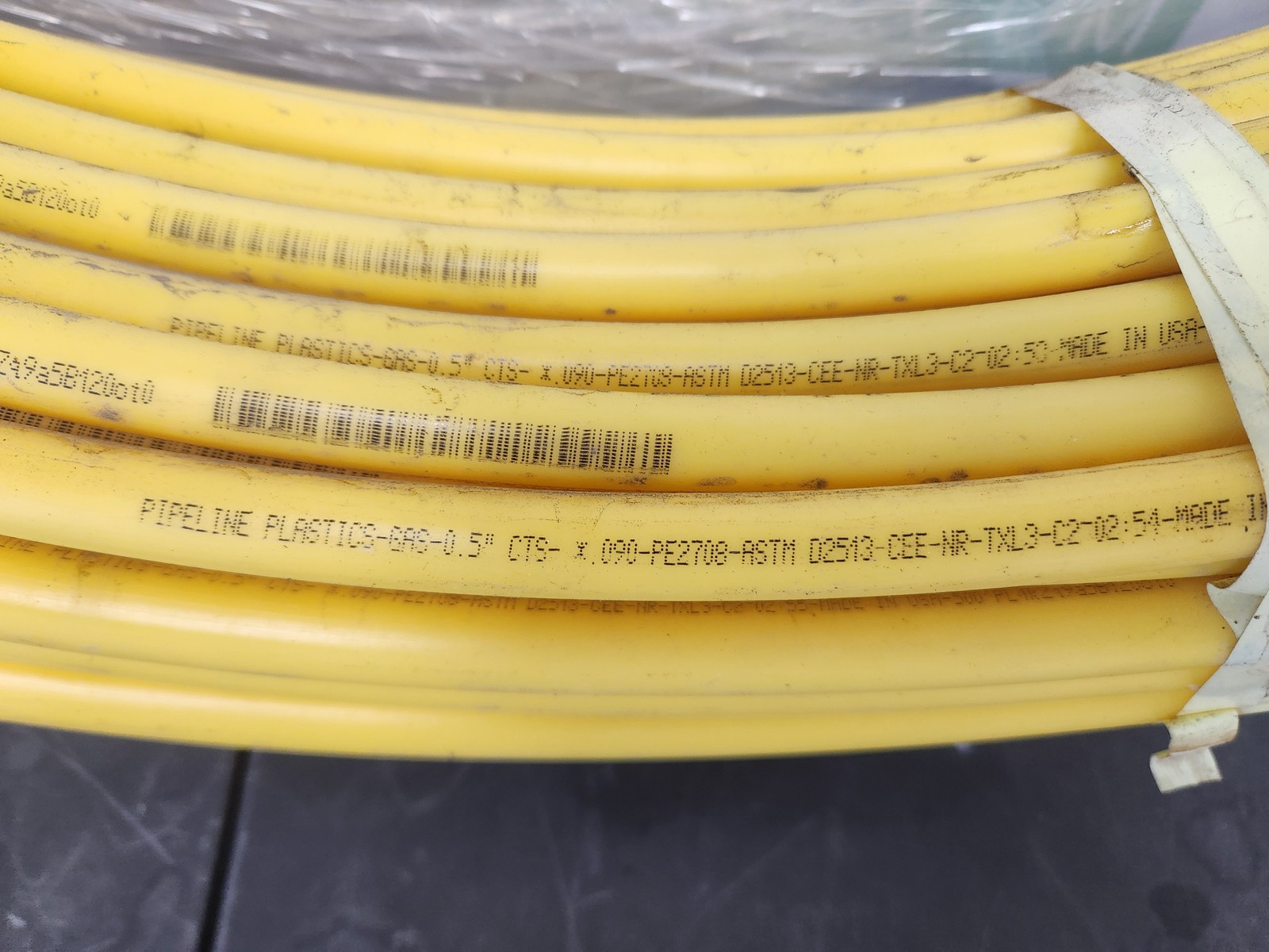 1/2″ CTS x 500′ MDPE Gas Pipe – 5 Pack -Polyethylene Tube for Utility Lines