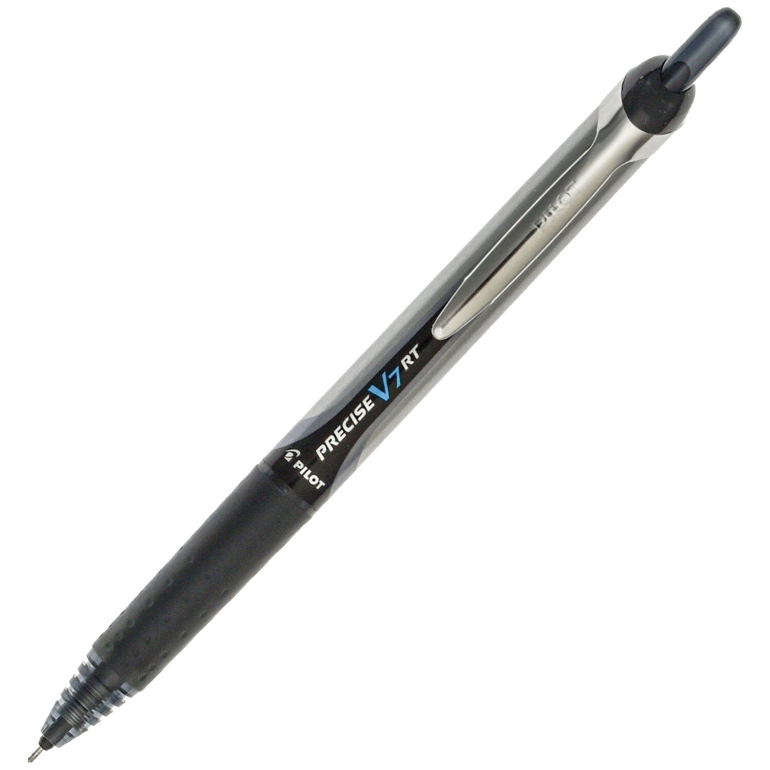 Pilot Precise V7 RT, 3 Pens With 4 Packs of Refills, Black Ink, 0.7mm Fine Point