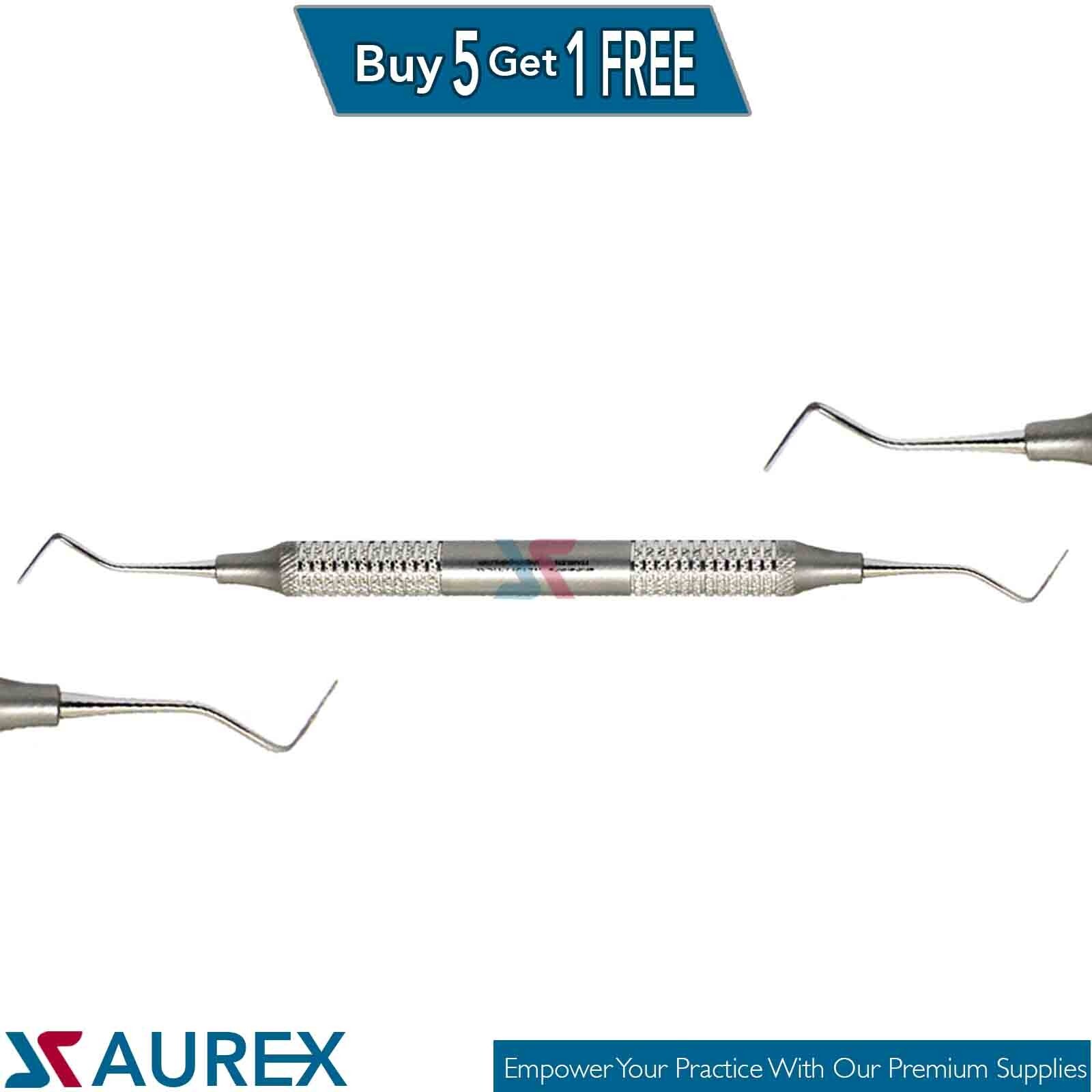 Offset Enamel Hatchet Chisel Double-Ended Dental Instrument