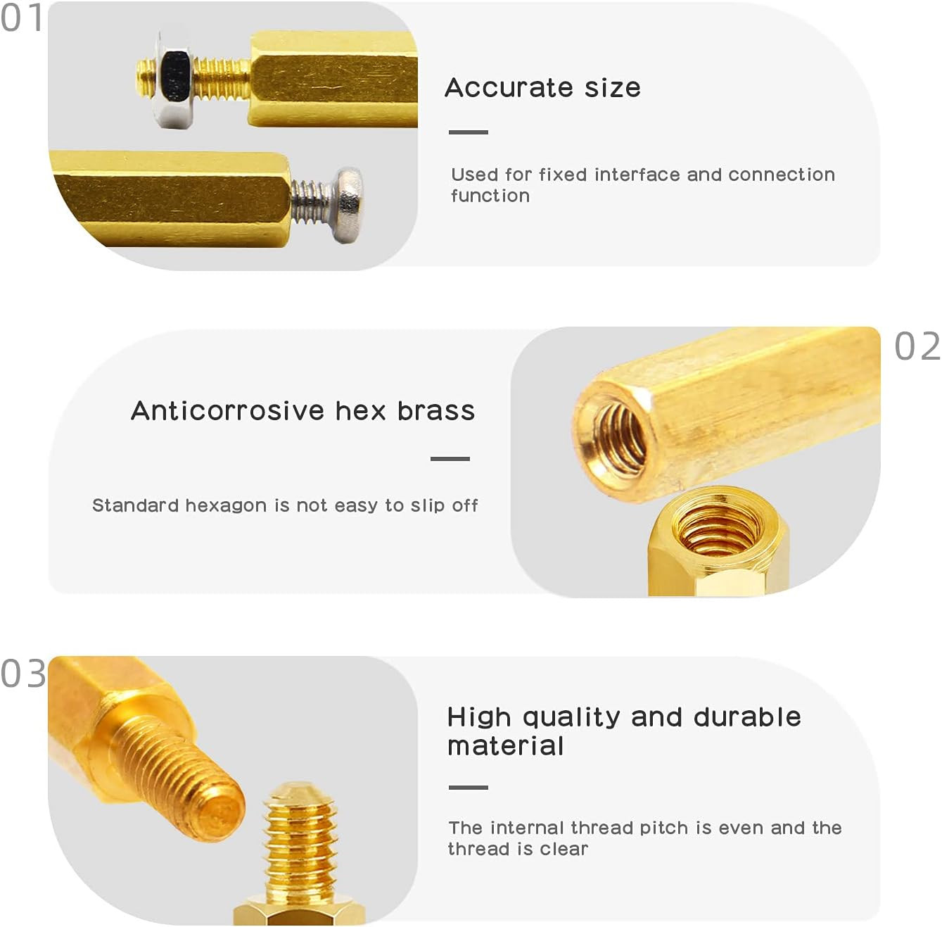 for Raspberry Pi Installation Tool 100 Pcs/Lot M2.5 Series Hex Brass Spacer/Stan