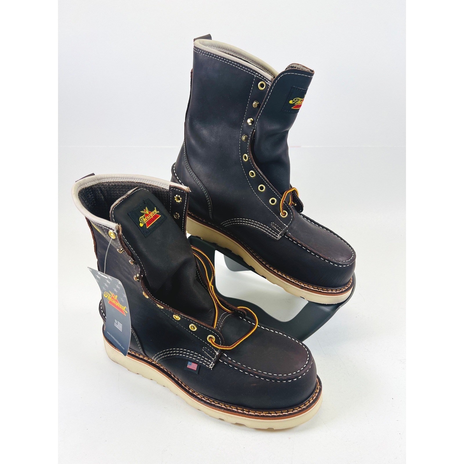 Thorogood 804-3800 1957 Series 8″ Briar Pitstop Steel Toe Waterproof Boots 10D