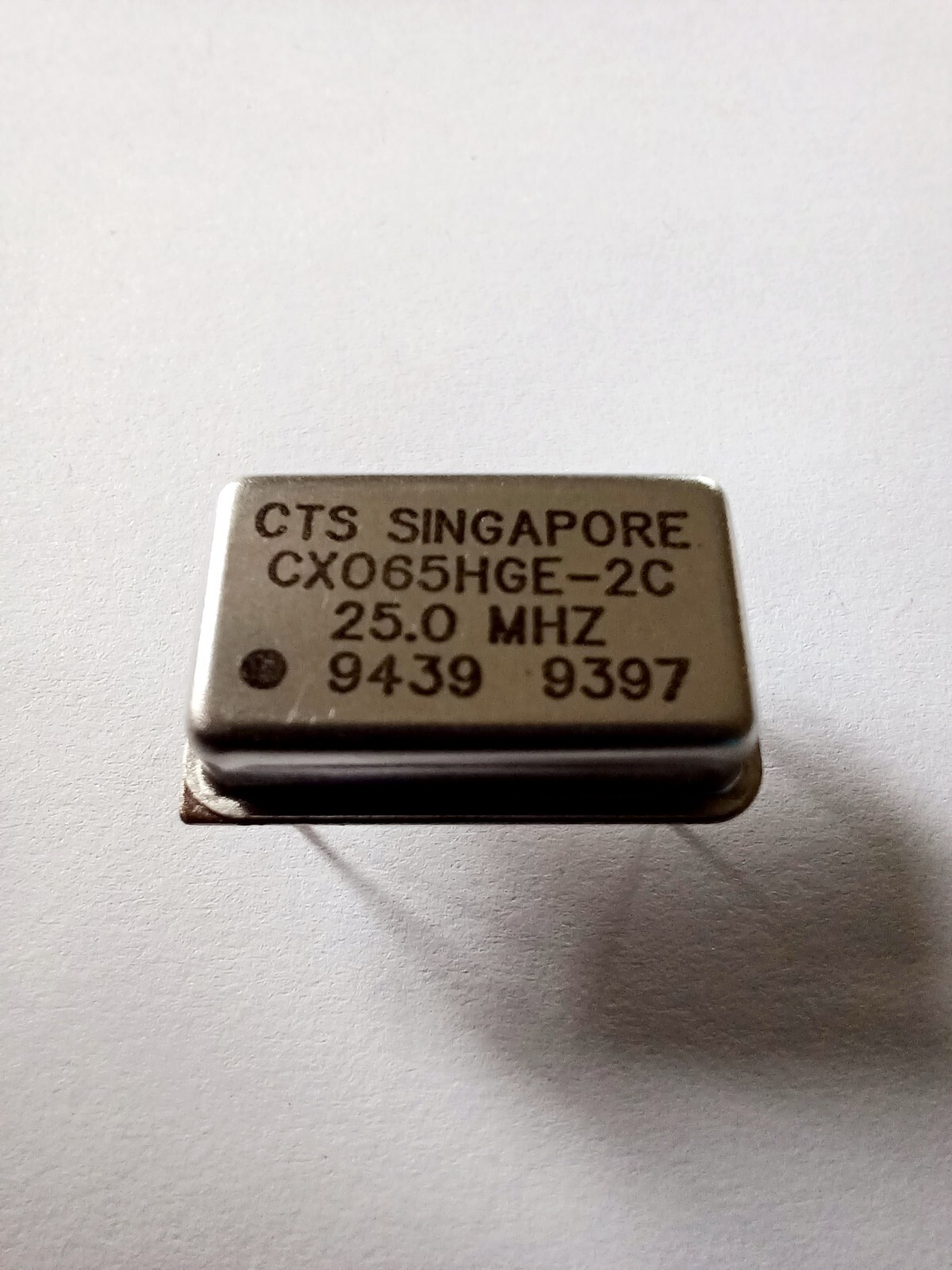 Lot of 5* CTS CX065HGE-2C 25.0MHz Crystal Oscillators 25.000 MHz, 4-Pin New!