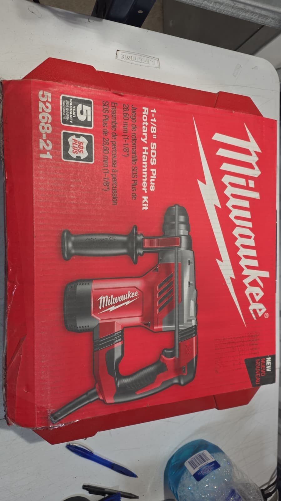 Milwaukee 1-1/8″ SDS Plus Corded Rotary Hammer Kit (5268-21)