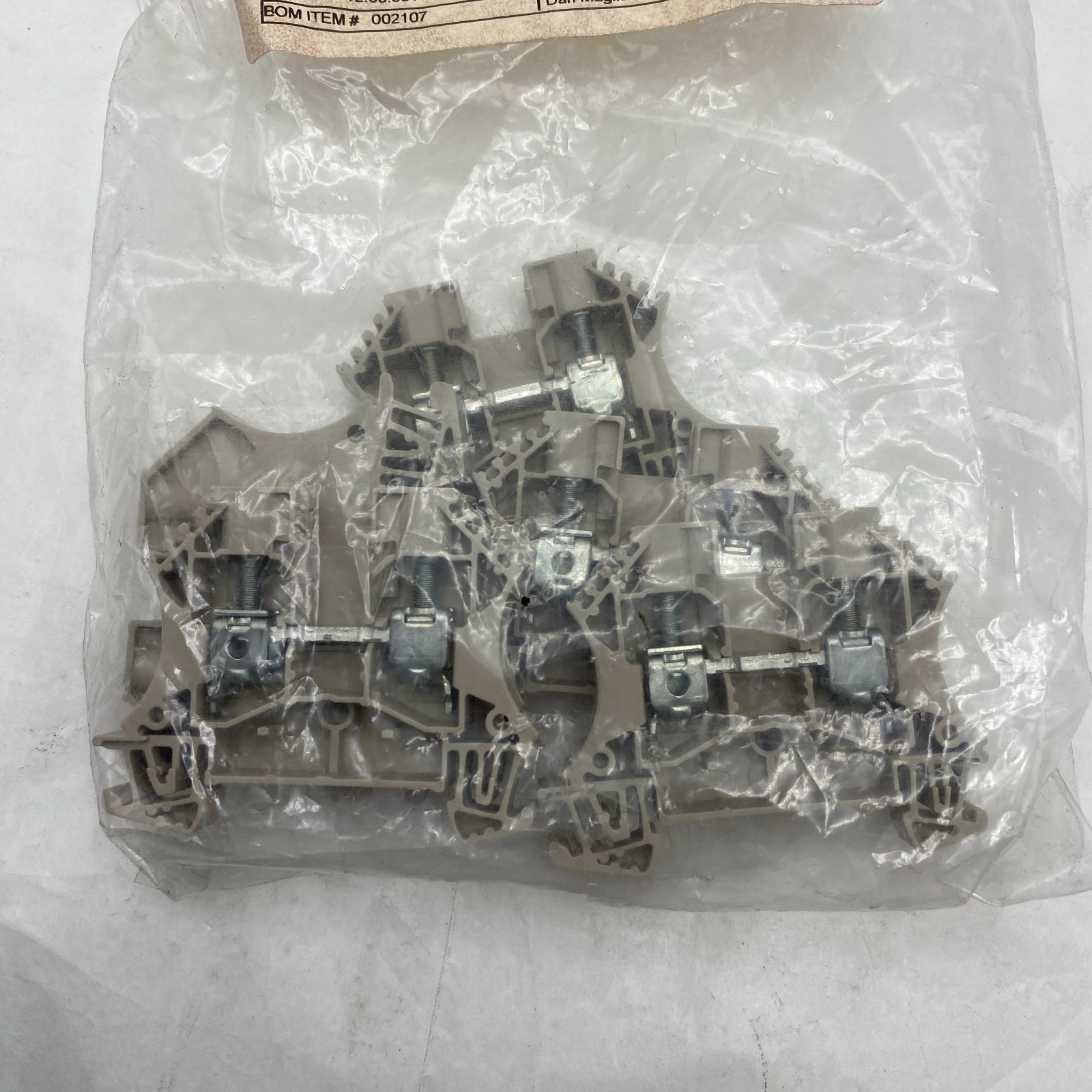 Weidmüller 1020200000 WDU6 6mm Sq Feedthrough Terminals – Lot of 5