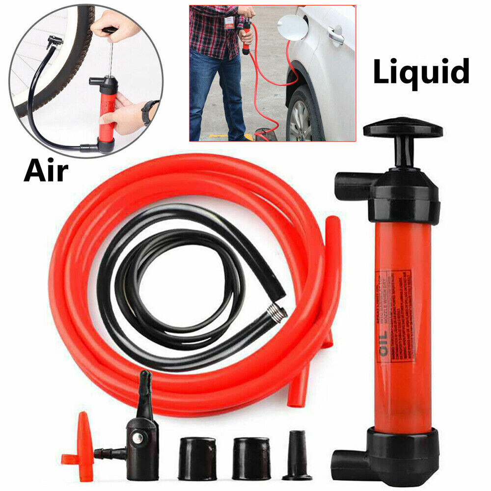Fluid Extractor Pump Hand Manual Suction Car Oil Fuel Transmission Transfer-Tool