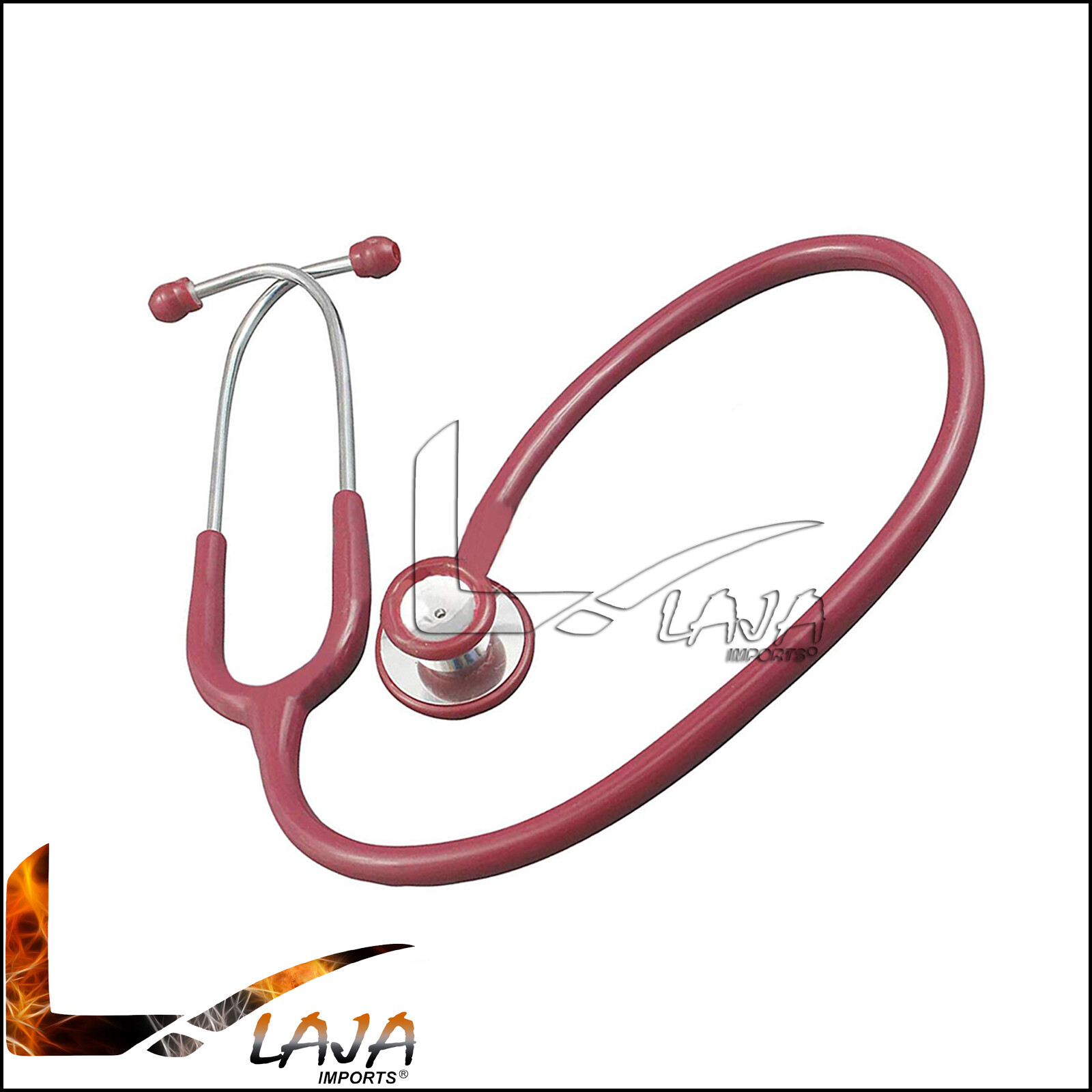 Professional Dual Head Stethoscope Doctor Nurse Medical Healthcare Red Color
