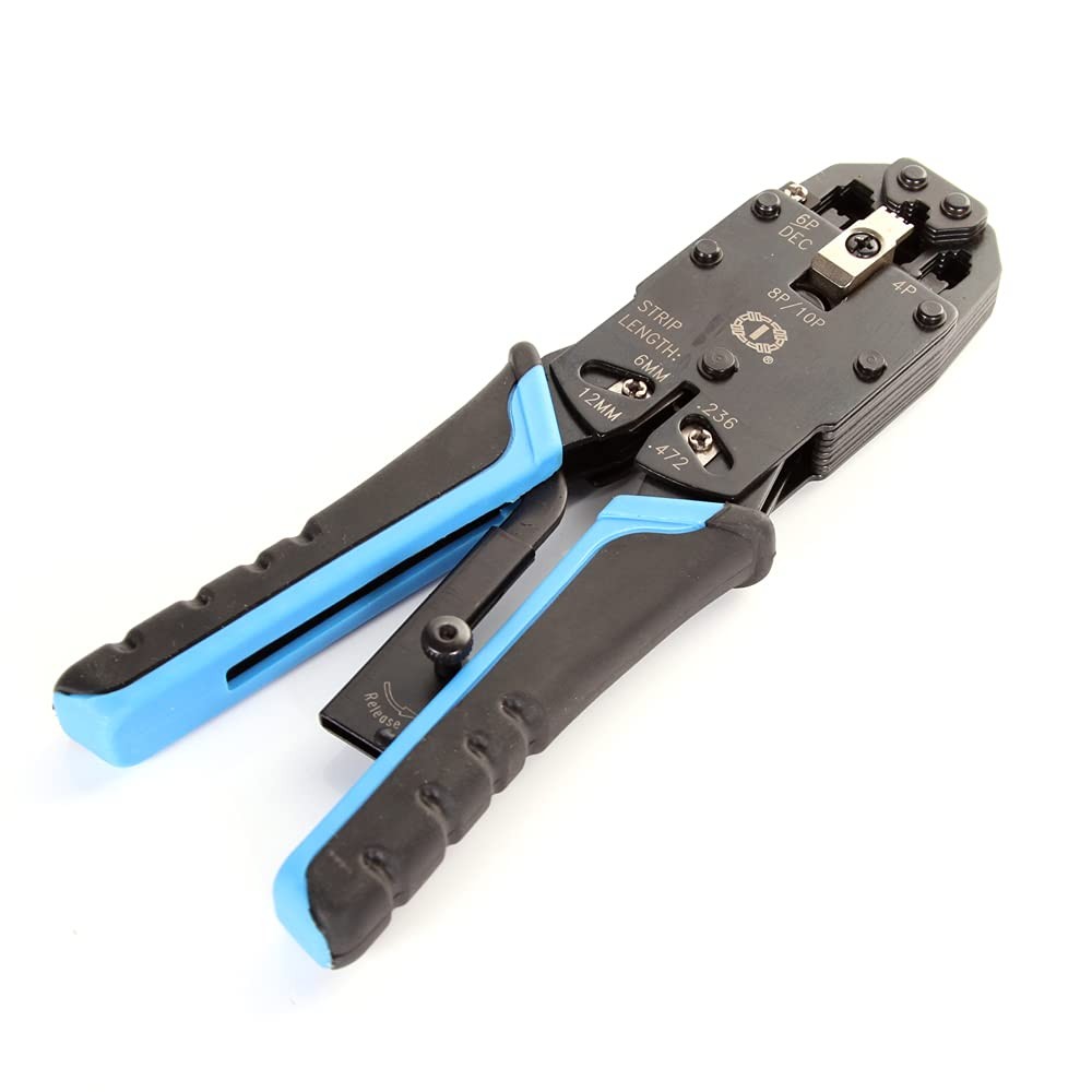 RJ11/RJ12/RJ45/RJ50 10P 8P 6P 4C Network LAN Cable Crimper Modular Plug Crimp…