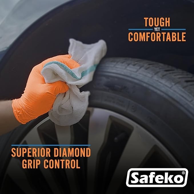 Nitrile Diamond Textured Grip Glove – 6.3 Mil