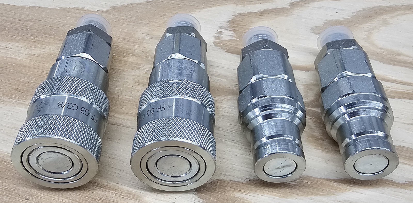 3/8 – DIN 8L – Flat Face Quick Connect SET Mini Excavator AGT Chinese Mini