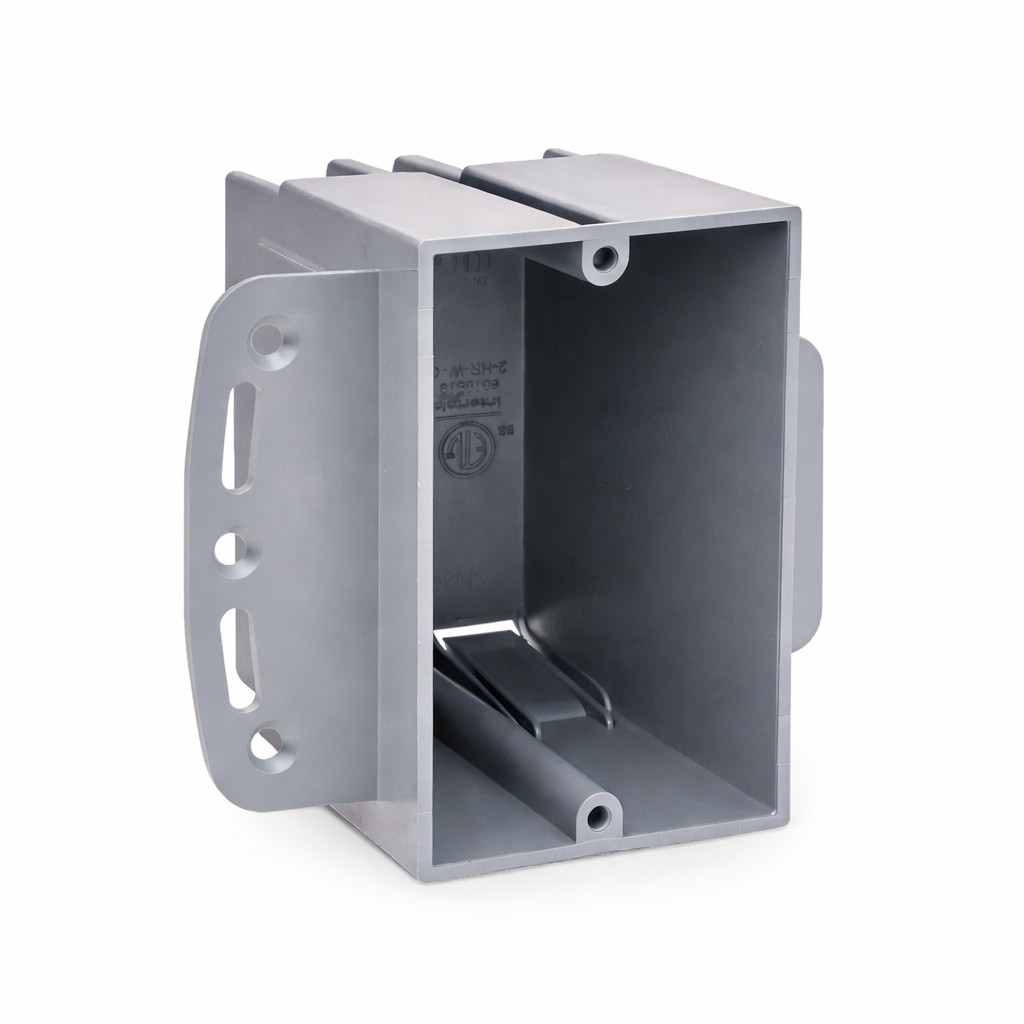 1-Gang New Work Electrical Box 22.5 Cu In Steel Stud Bracket