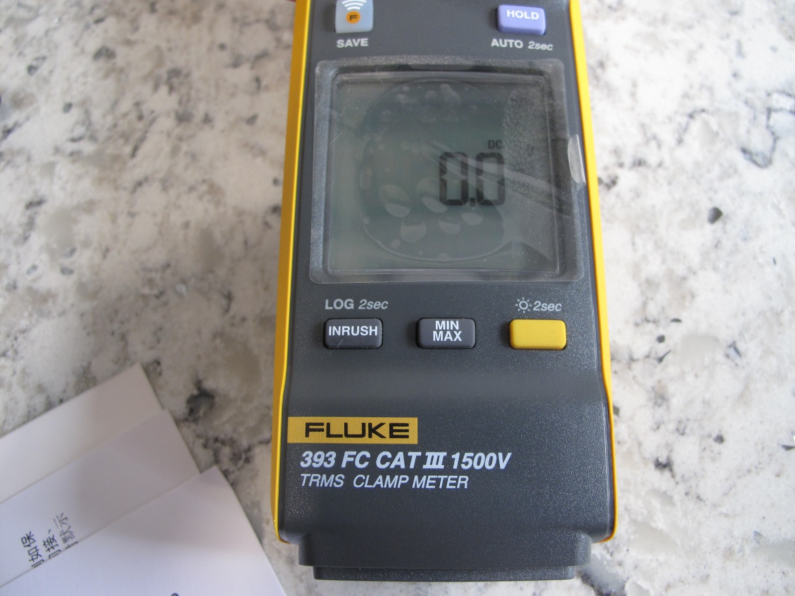 Fluke 393 FC Cat III 1500v trms clamp meter w/ iflex i2500-18 + case+leads