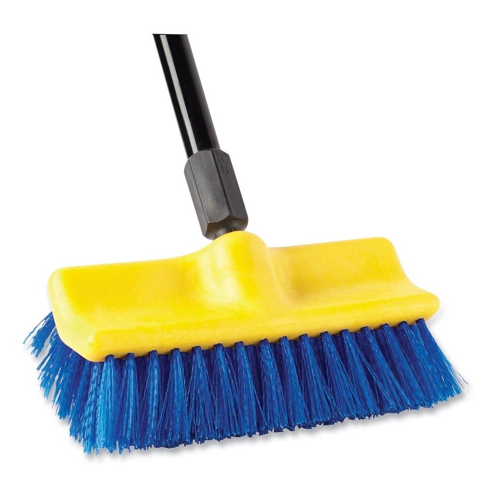 Rubbermaid Commercial 6337BLU 10 in. Bi-Level Deck Scrub Brush – BL Bristles New