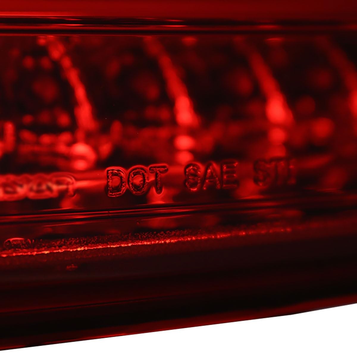 Fits 2015-2017 Red/Clear Full LED Rear Tail Lights Brake Lamps Pair