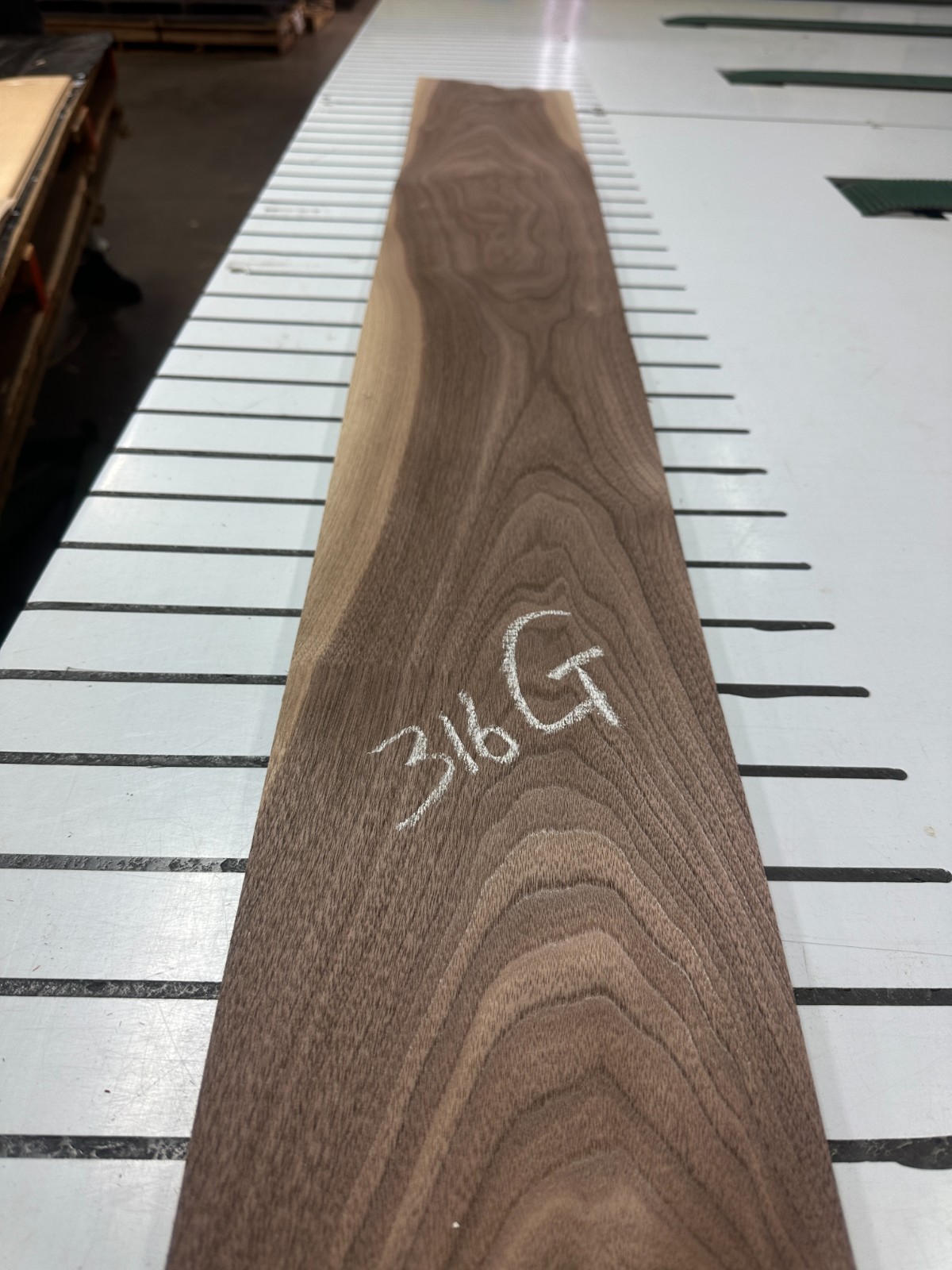 Walnut Raw Wood Veneer 2 sheets 63» x 7» 316G