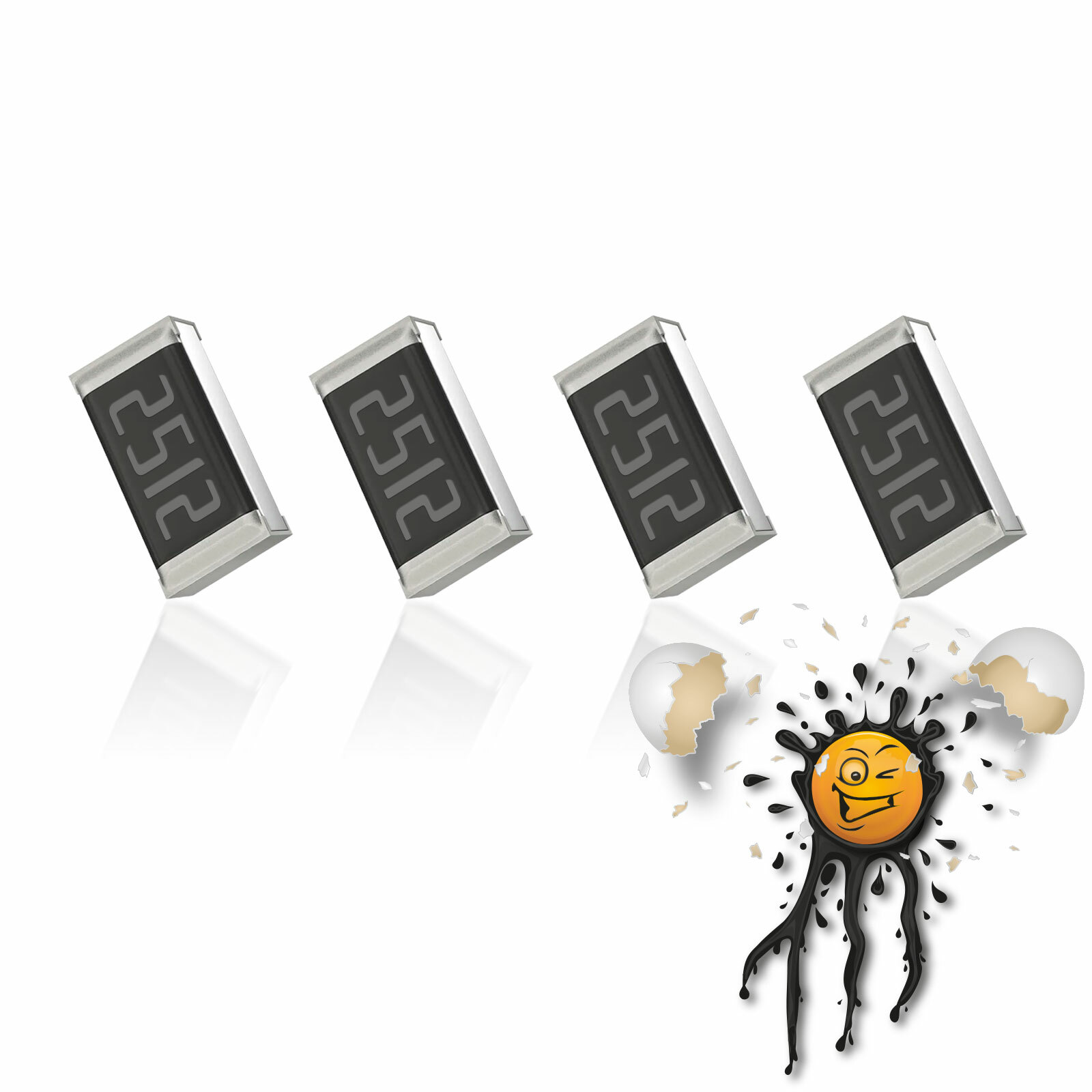 4x Shunt Mess Widerstand Resistor 2W 1% SMD2512 R001-R500 INA Widerstand 1-500mΩ