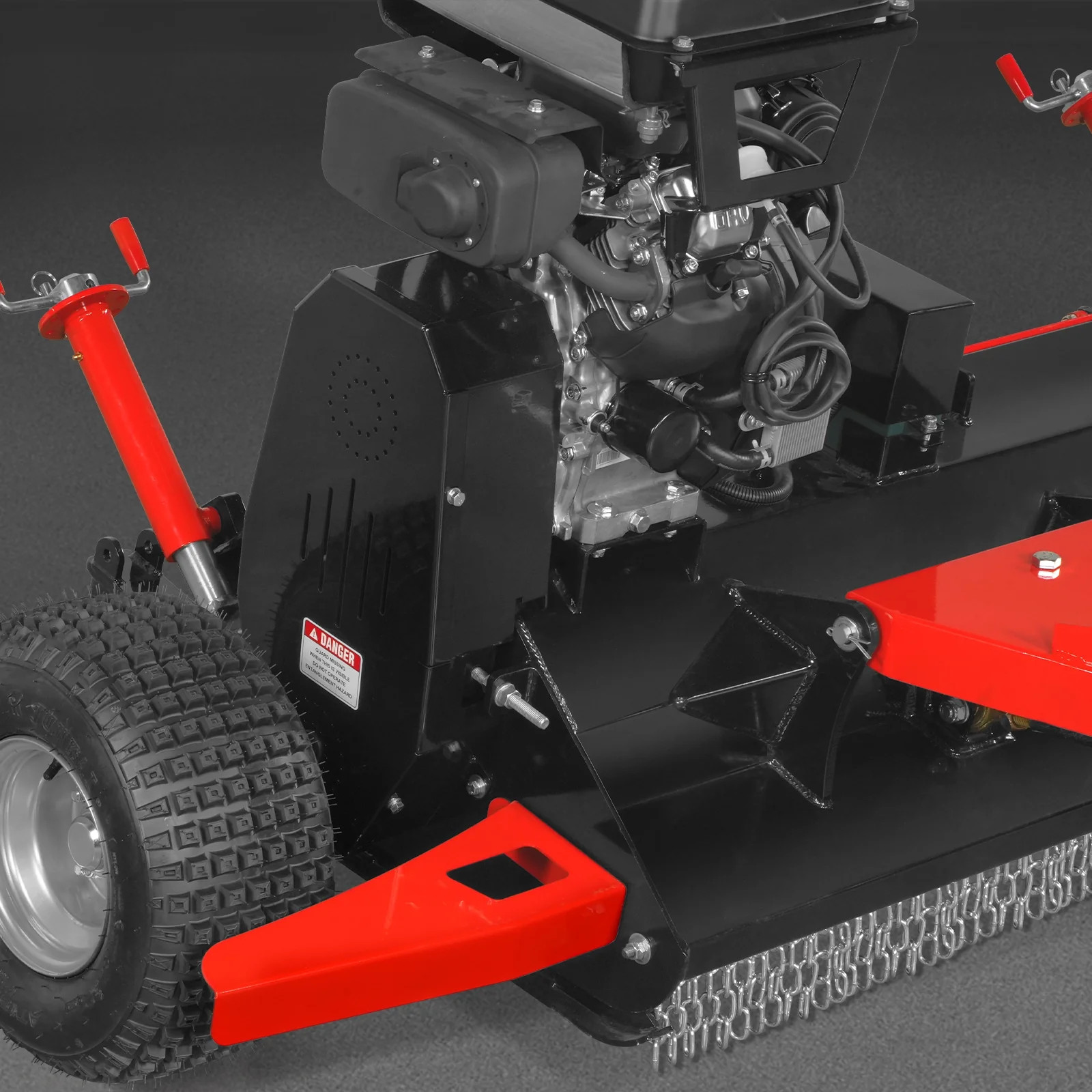 MechMaxx 55″ Tow-Behind ATV Offset Flail Mower 23HP 679cc Engine Powered ATV140