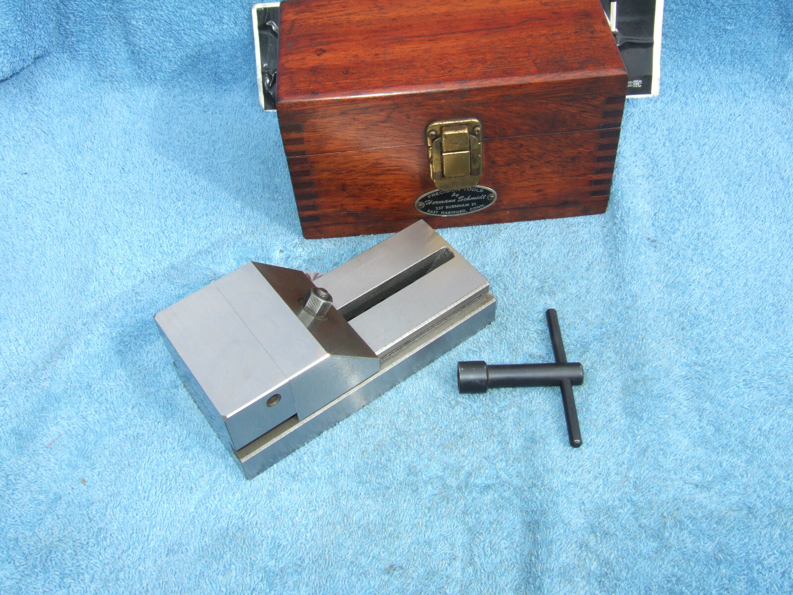 HERMANN SCHMIDT USED V0 4 WOH GRIND VISE CASE&WRENCH TOOLMAKER MACHINIST GRIND 9