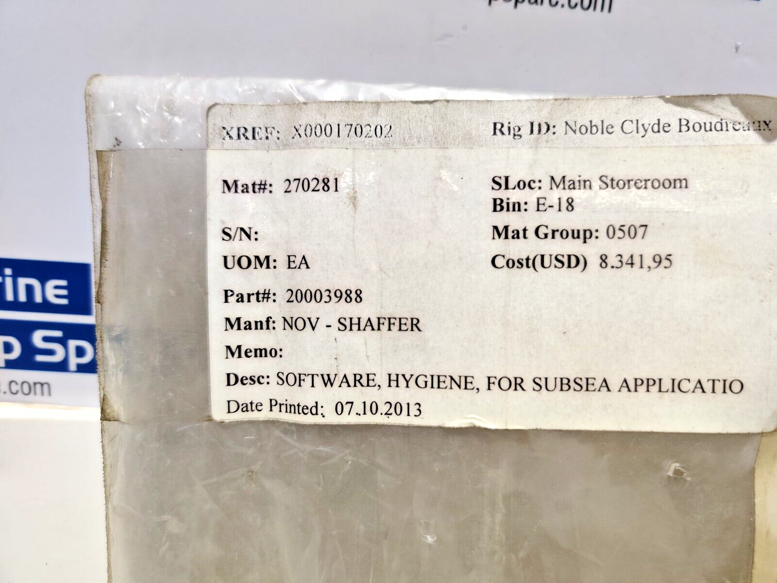 GE Fanuc GFJ-317D Hygiene Software VER. 1.04 NOV 20003988
