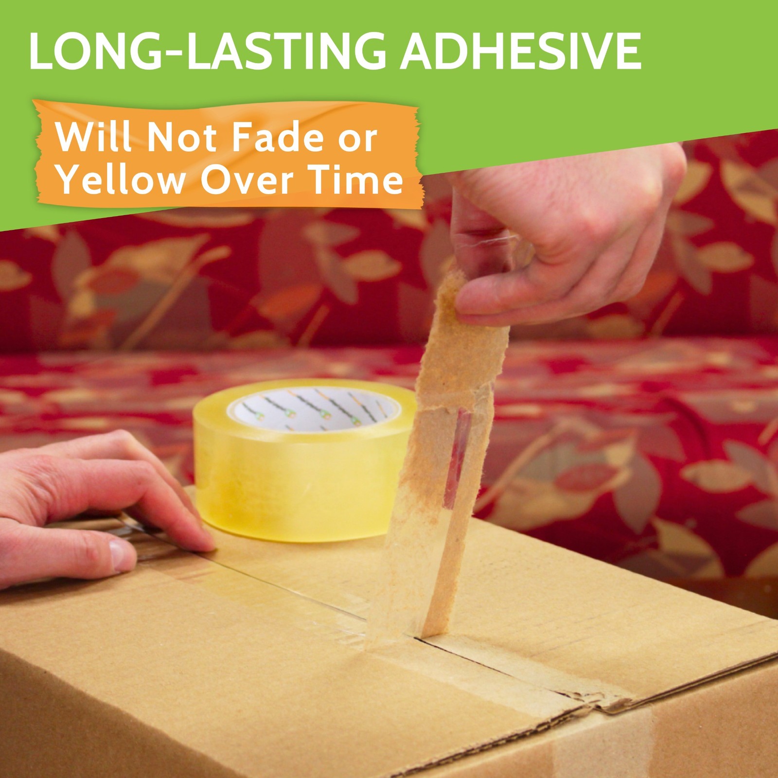 72 Rolls Carton Sealing Packaging Packing Tape 2″ x 110 Yards (330 ft) 1.9 Mil